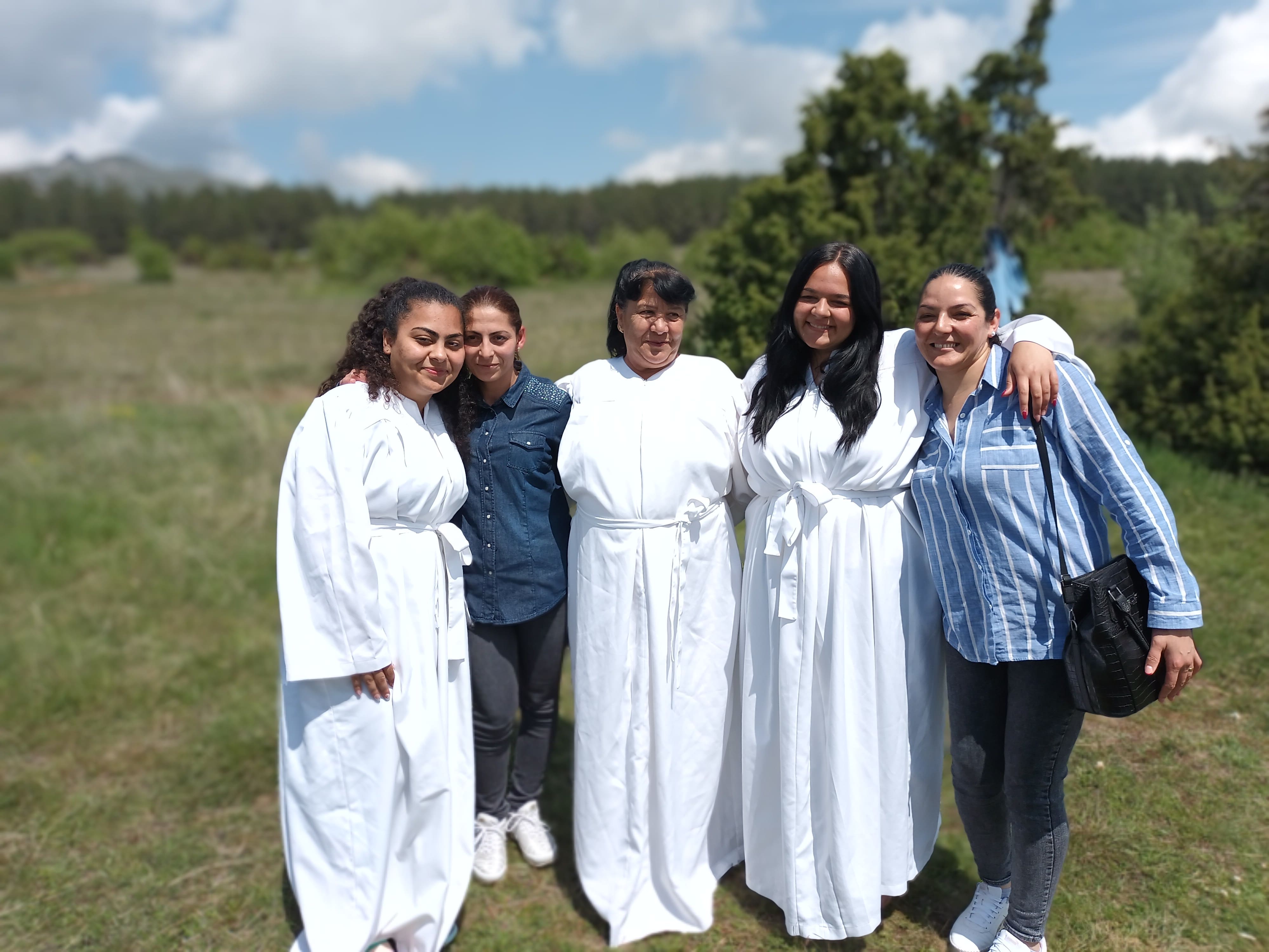 A group of young ministry women smiling at the camera